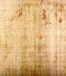 Second face image found on the backside of the cloth in 2004