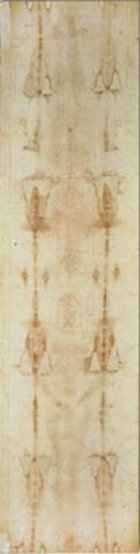 Full length picture of the Shroud of Turin